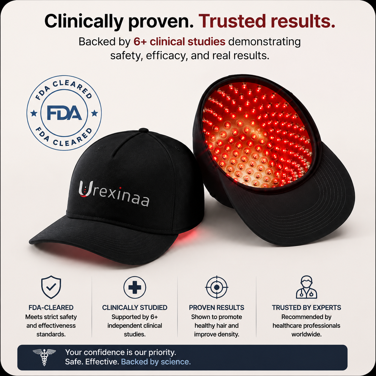 Urexinaa hair growth Cap