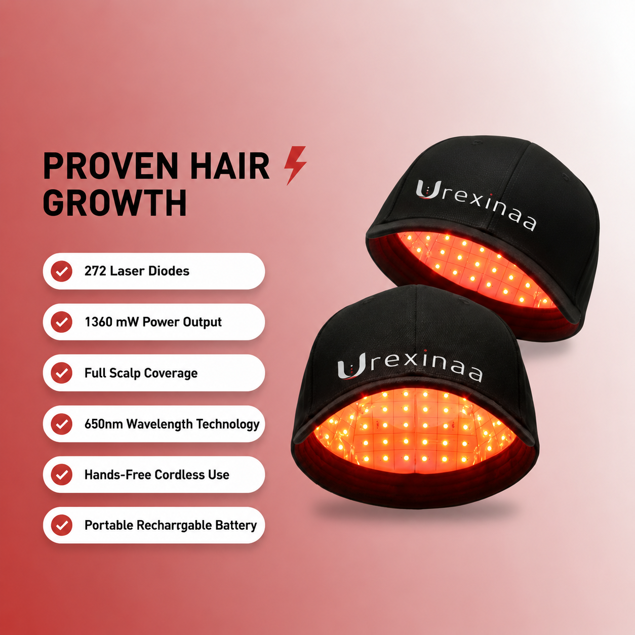 Urexinaa hair growth Cap