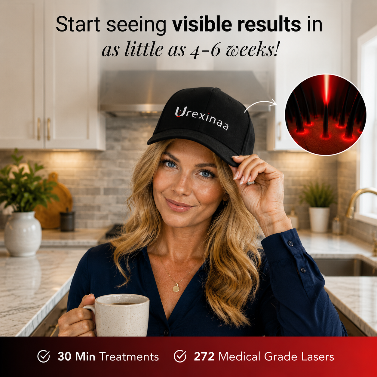 Urexinaa hair growth Cap